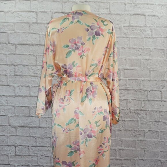 Vintage 80s Victoria's Secret Floral Robe - Picture 4 of 8